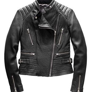 victoria's secret quilted leather jacket